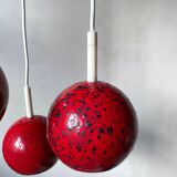 Vintage hanging lamp/cascade lamp in enamel, retro lamp, 70's