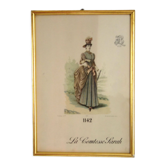 Fashion engraving "Countess Sarah" circa 1890