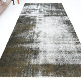 3x7 Classic Vintage Turkish Runner Rug, 3x7 Runner Rug, Short Vintage Rug, Handmade Rug206x95Cm