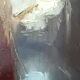 Old oil painting on panel, late 19th century - Boats - signed - Antique frame