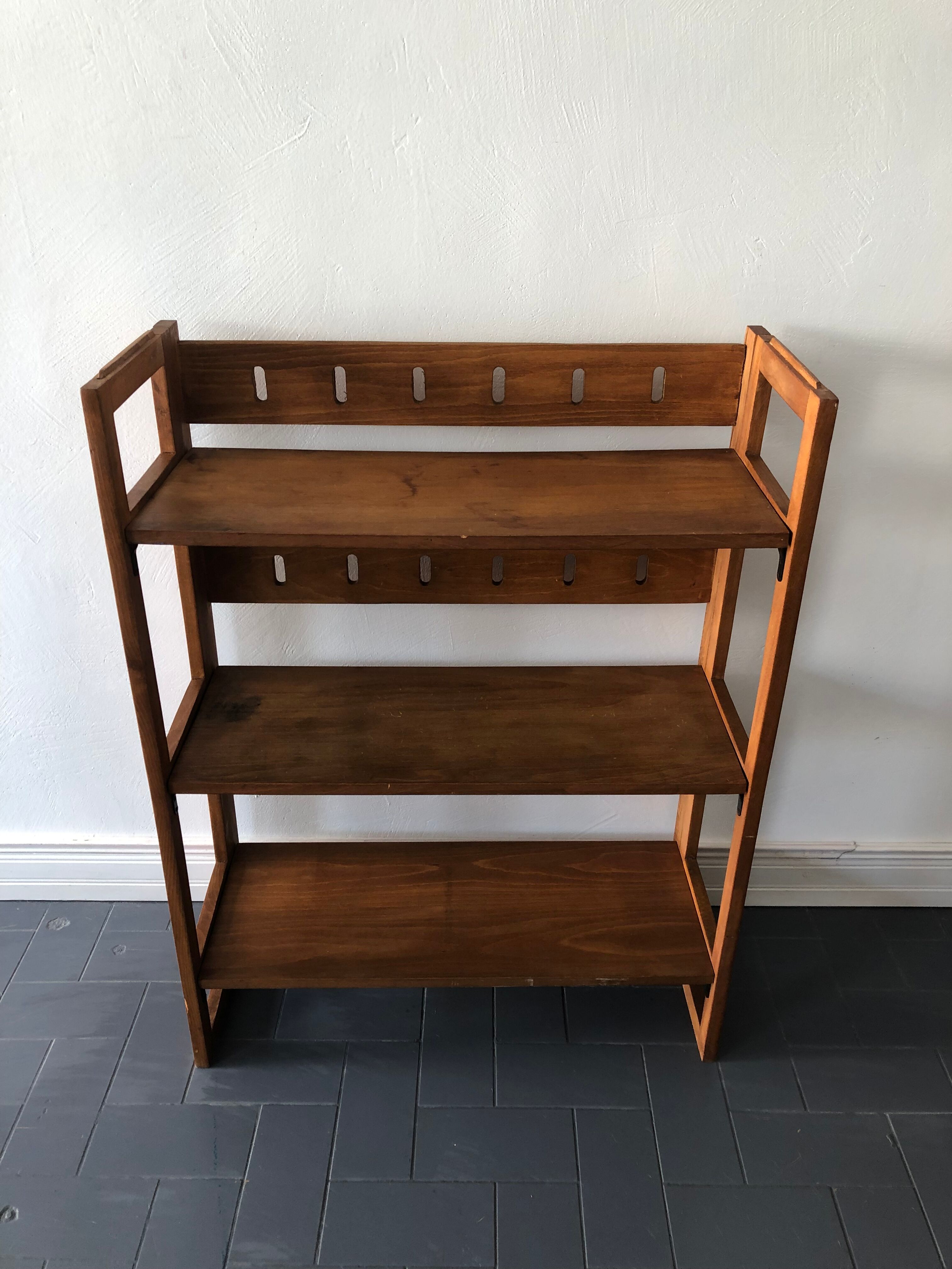 Vintage bookshelves, folding