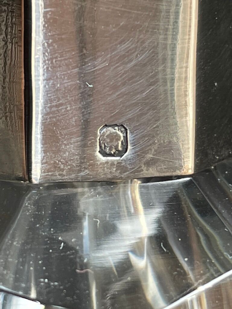 Large decanter - Louis Philippe - Strong crystal and silver