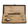 Sterling silver flatware with case Vaguer 1900