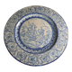 Antique glazed ceramic wall plate with battle scene decoration 41.5 cm