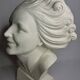 Bust of a young woman by Salvatore Melani, Art Deco style, 48 cm