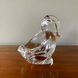 Colorless crystal pocket empty of Duck-shaped Valves
