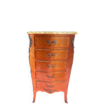 Chest of drawers with 5 drawers in louis xv style stamped skalski