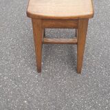 Vintage solid oak stool