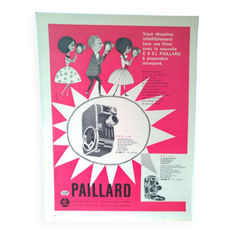 A paper advertisement camera camera Paillard issue period review