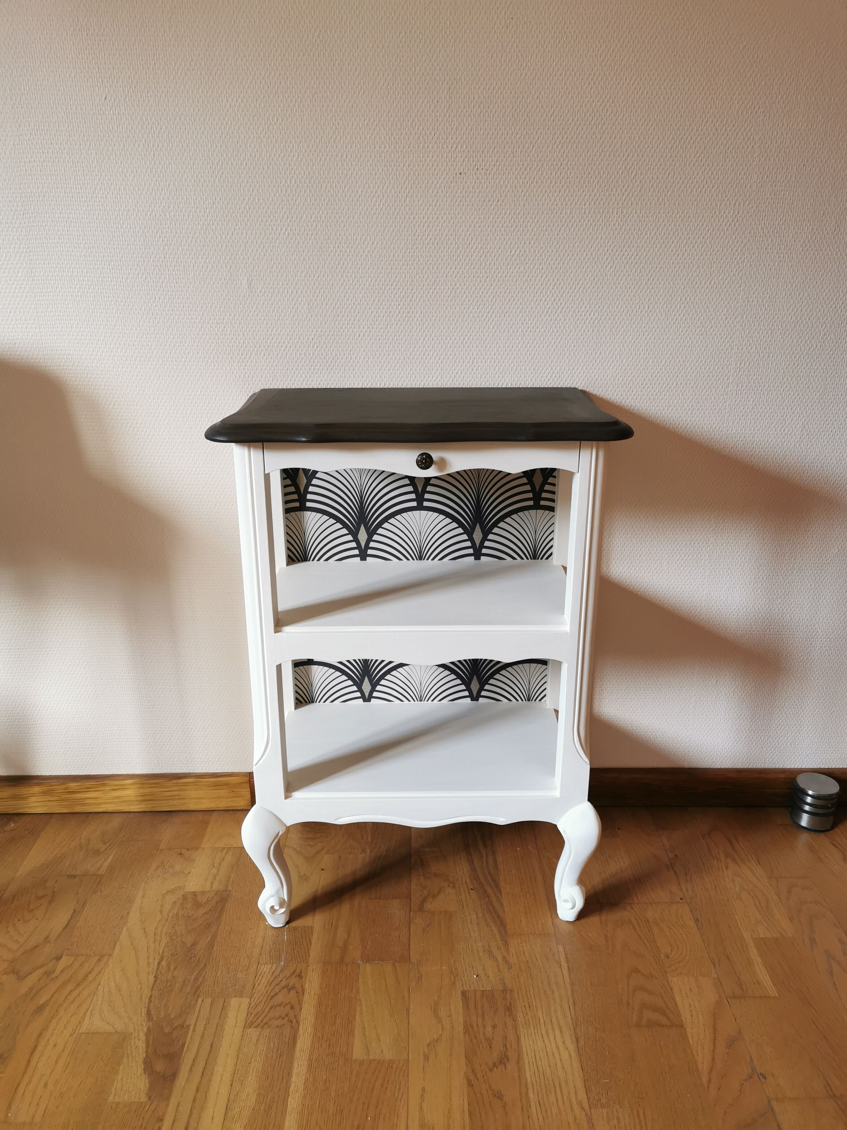 Restyled cherry pedestal table