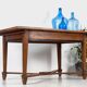 Vintage solid wood dining table (France, circa 1940)