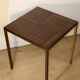 Vintage side table in rosewood & bronze – 1960s