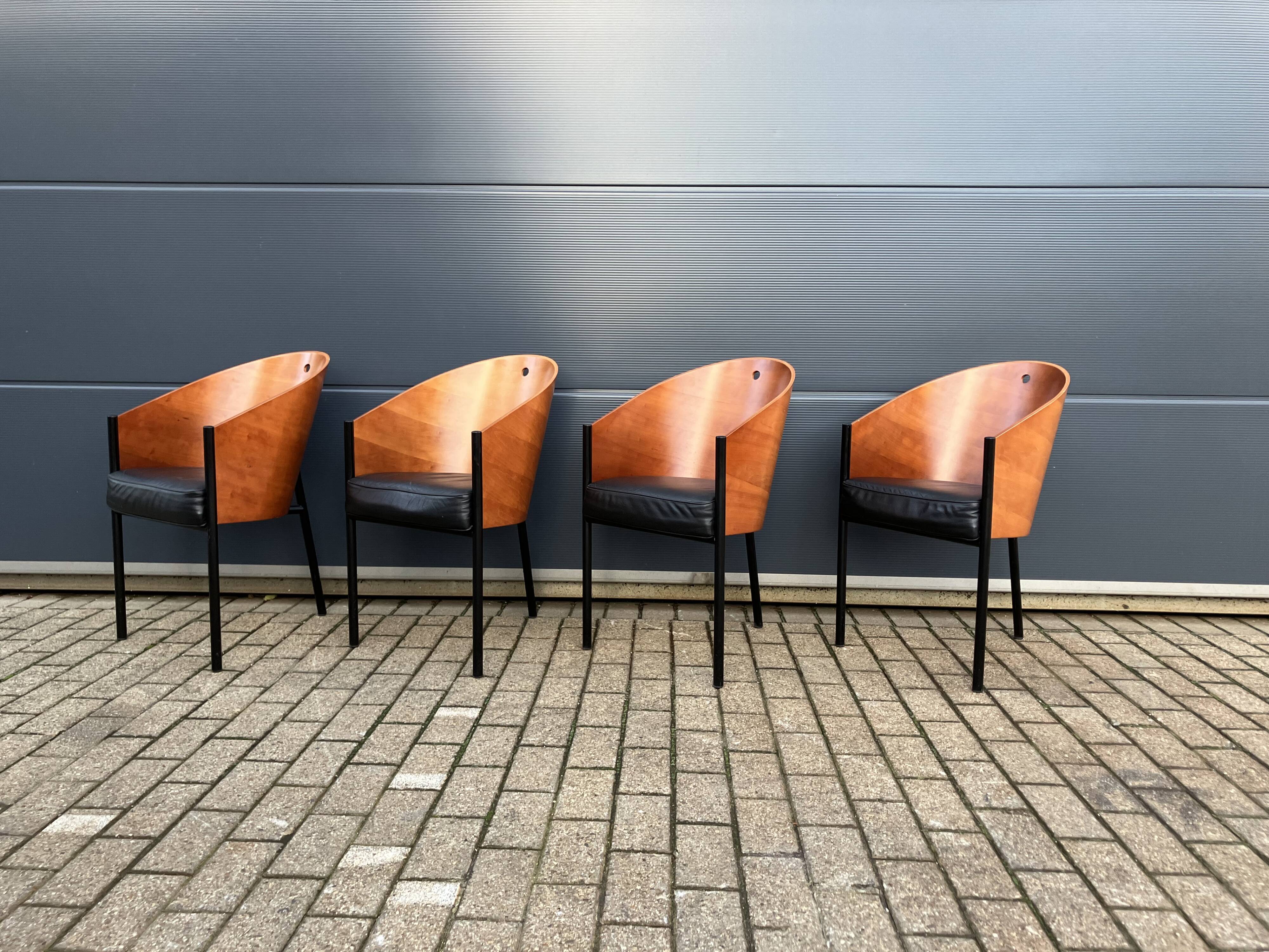 4x originaux chaises Costes Philippe Starck Aleph Driade