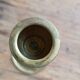 Brass candle holder, straight shape