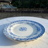 2 assiettes Faïence Ancienne (Décor Bleu)