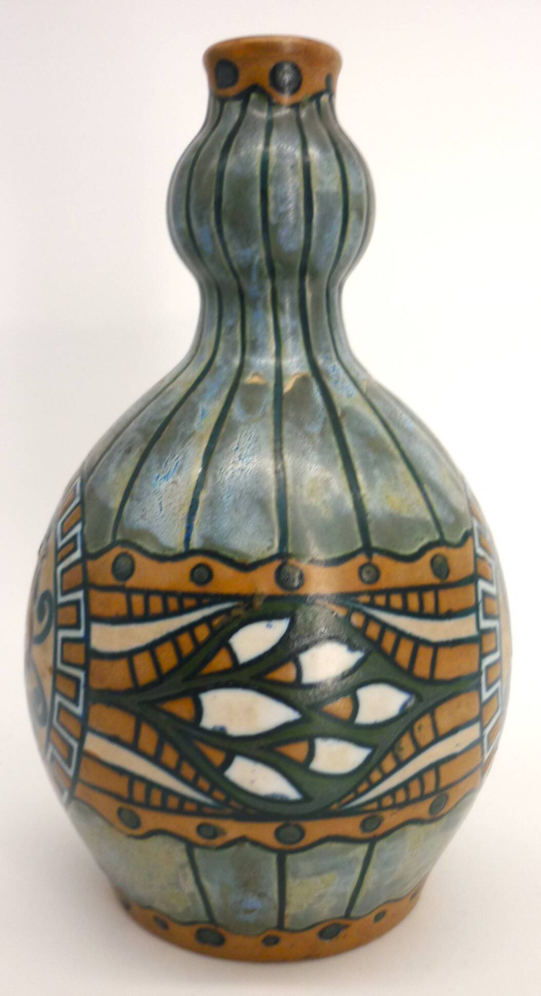 Vase en grés émaillé, art déco vers 1920, signé Kèramis, Charles Catteau