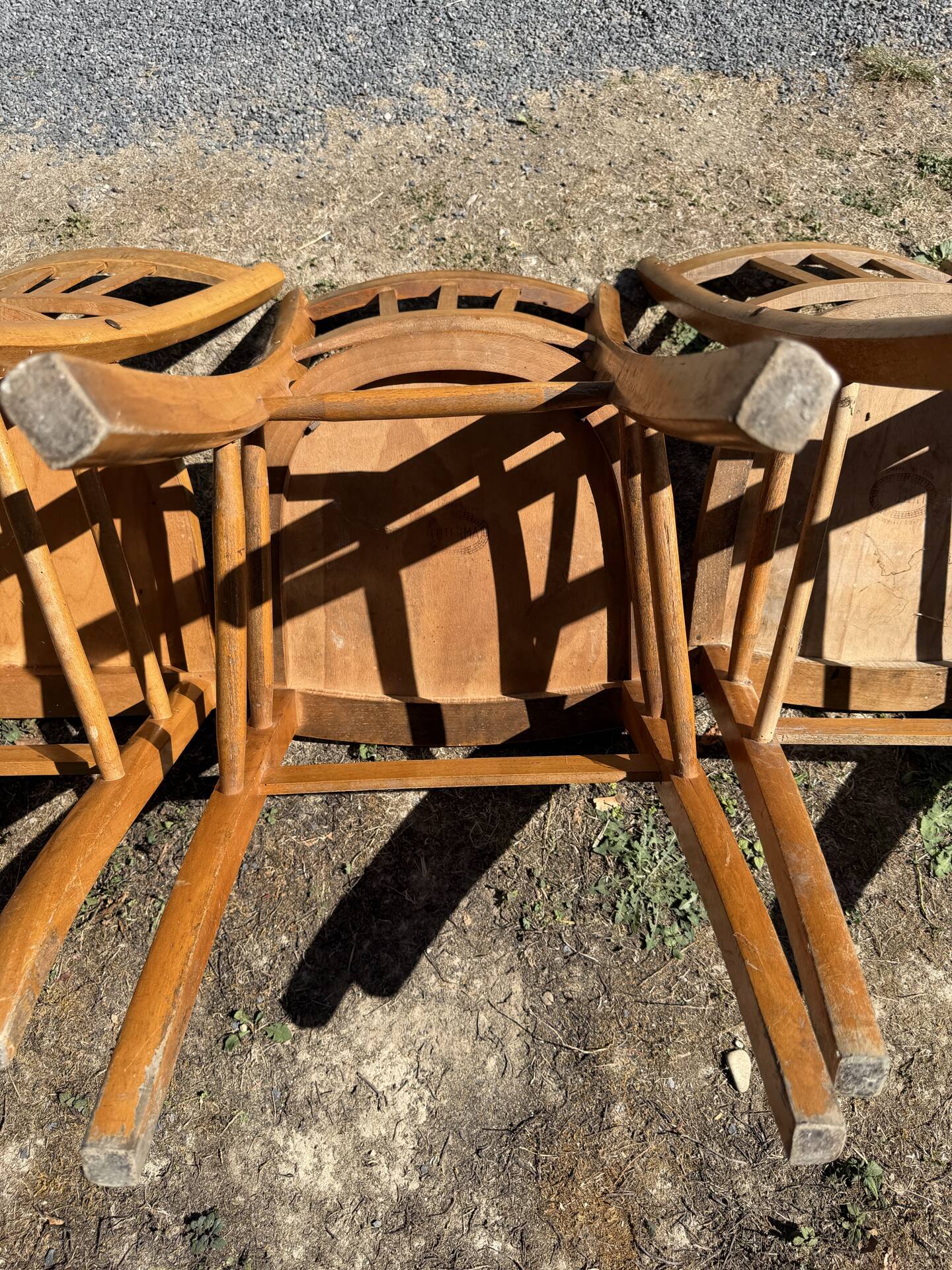 Set of 6 vintage Luterma bistro chairs