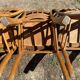 Set of 6 vintage Luterma bistro chairs