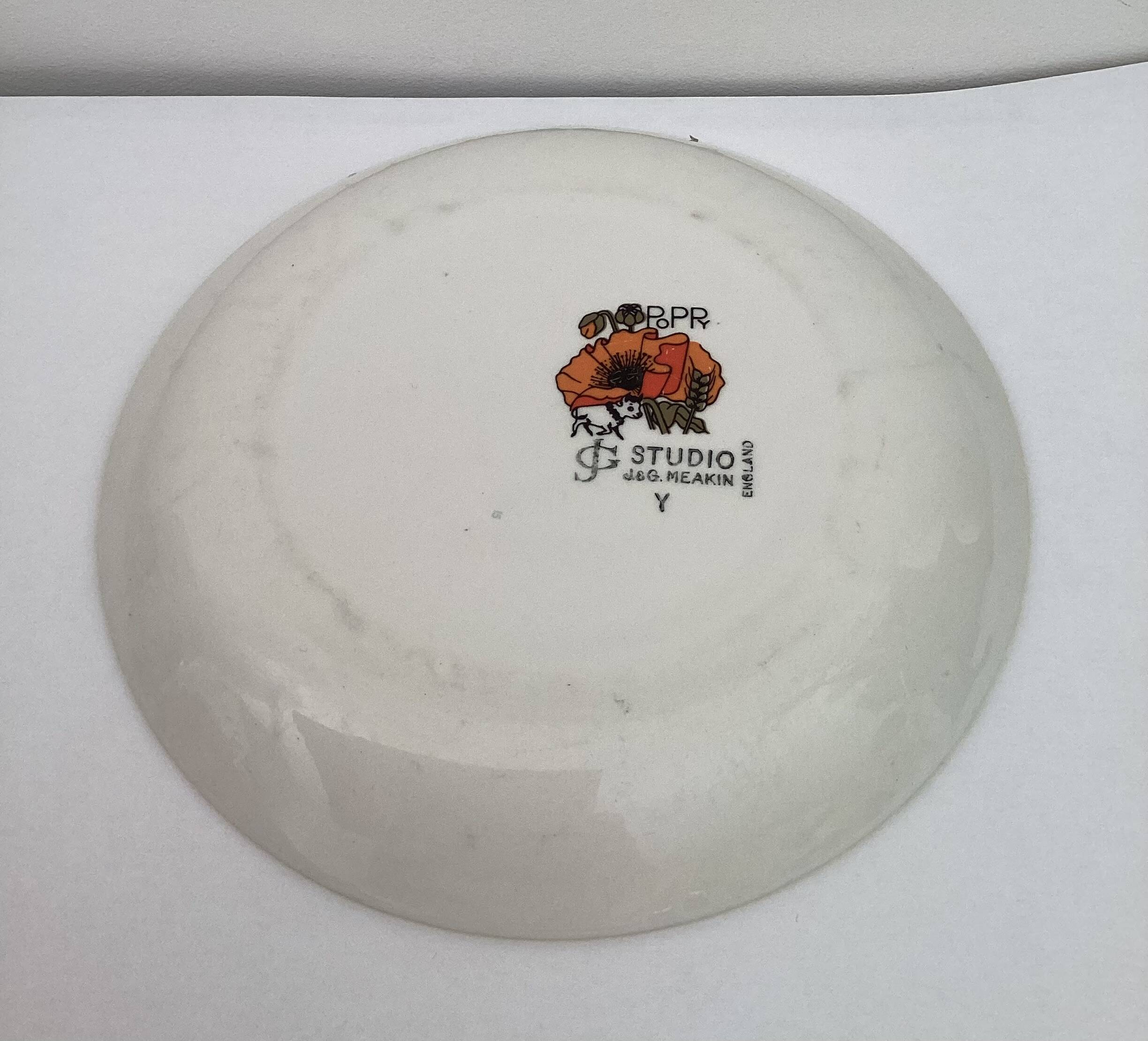 Set of 6 cups + 6 plates, vintage Ironstone by J&G Meakin