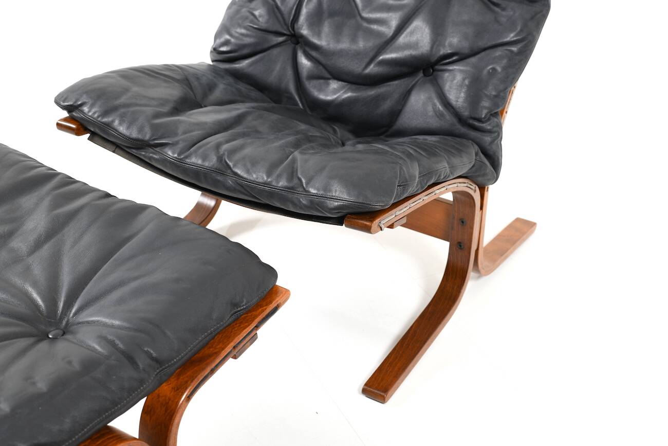 Lounge Chair and Ottoman by Ingmar Relling for Westnofa