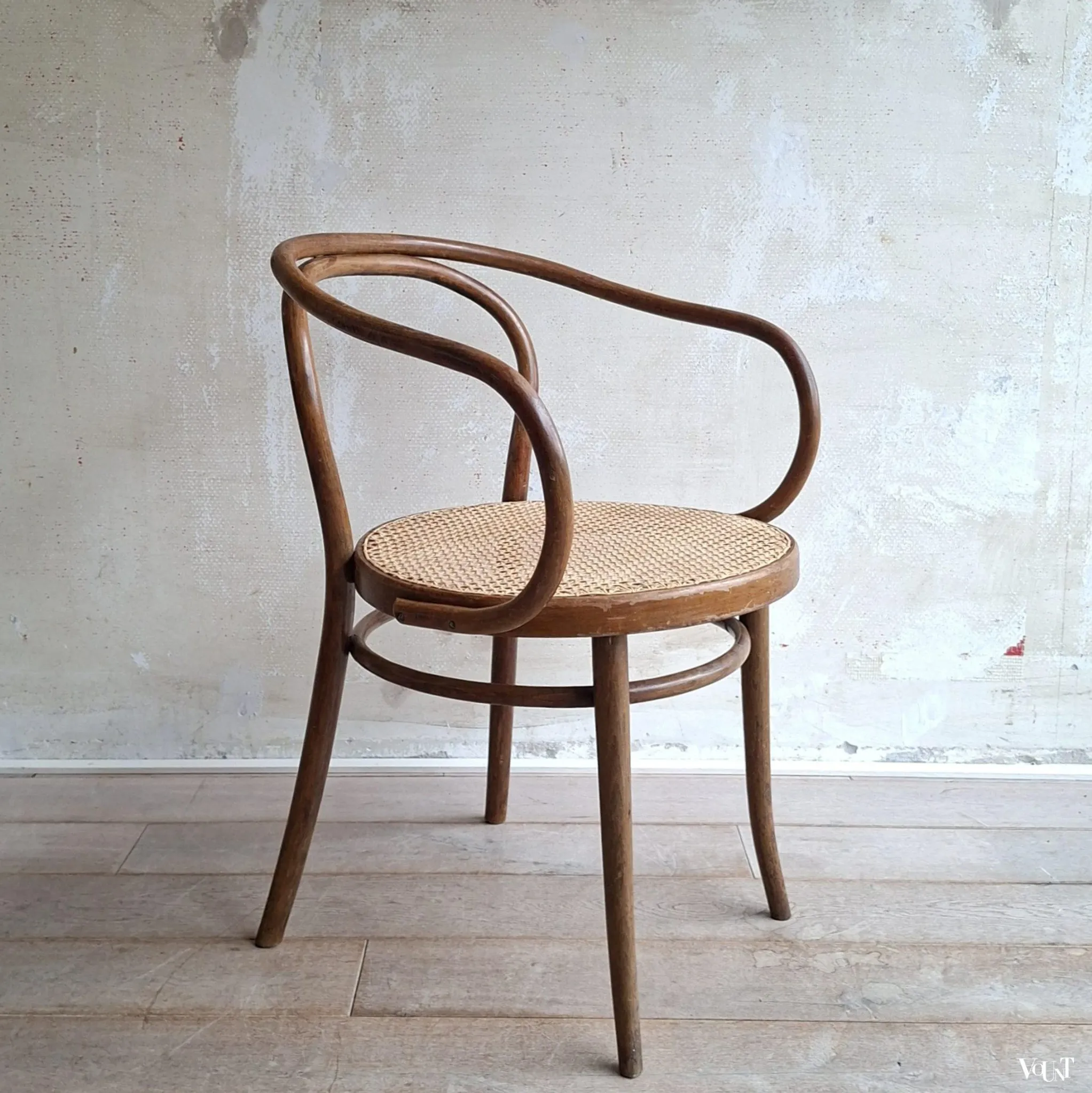 Ensemble de 4 chaises brunes 209, Ligna, années 1970