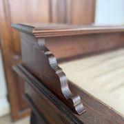Antique Henri II style desk in solid wood - 2 drawers - 120cm