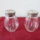 Salt and pepper "CHRISTOFLE" in solid silver in their original box, 1950.