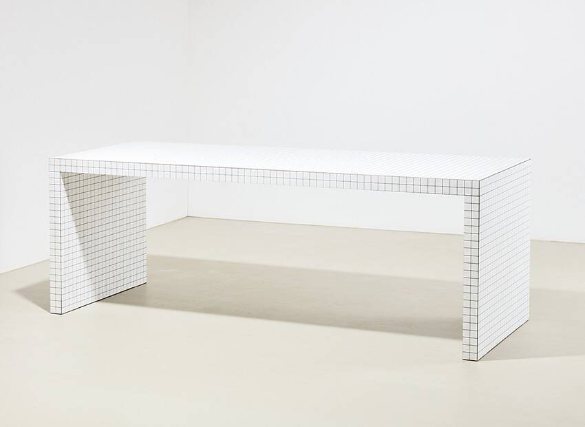 Rare 1st Edition Quaderna Dining Table by Superstudio Italy 1969