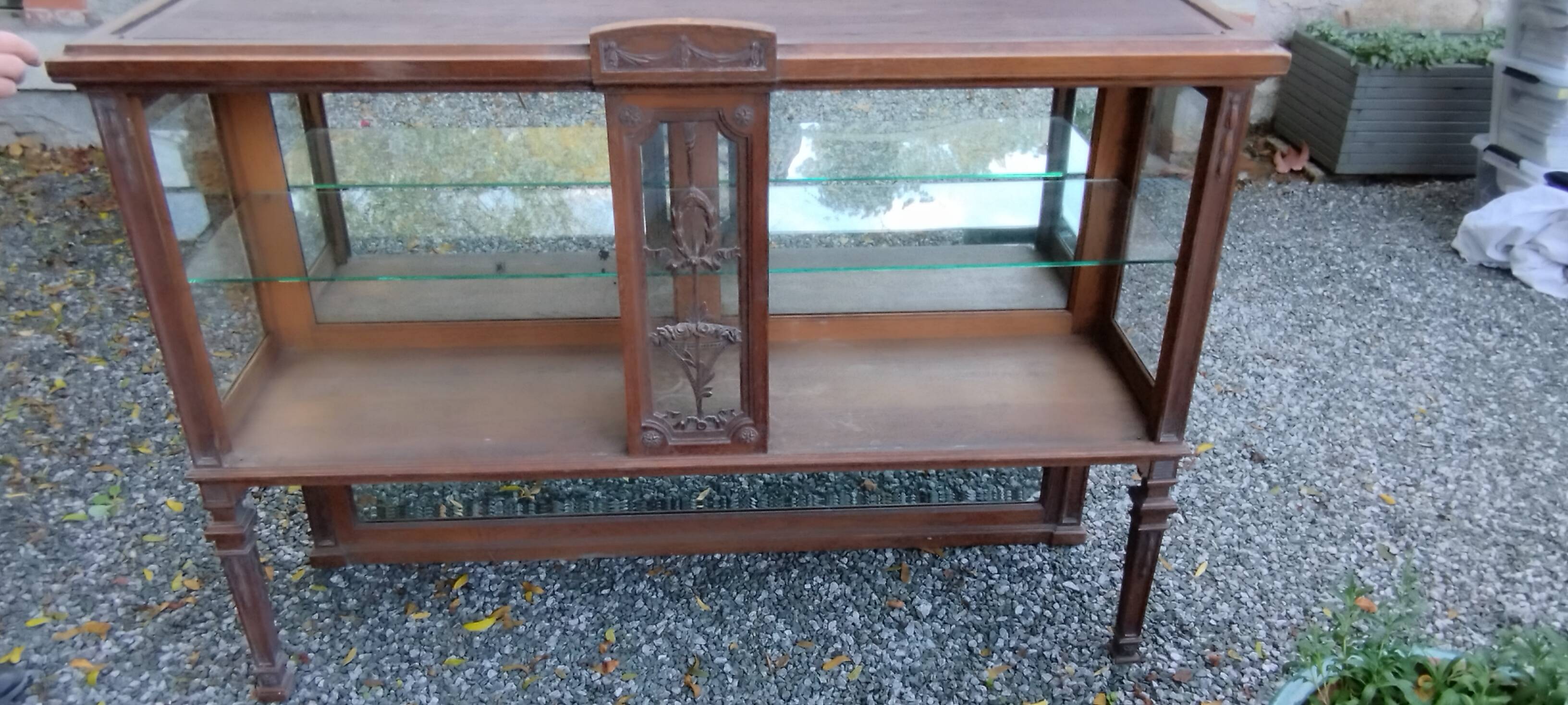 Vitrine haut de buffet années 30