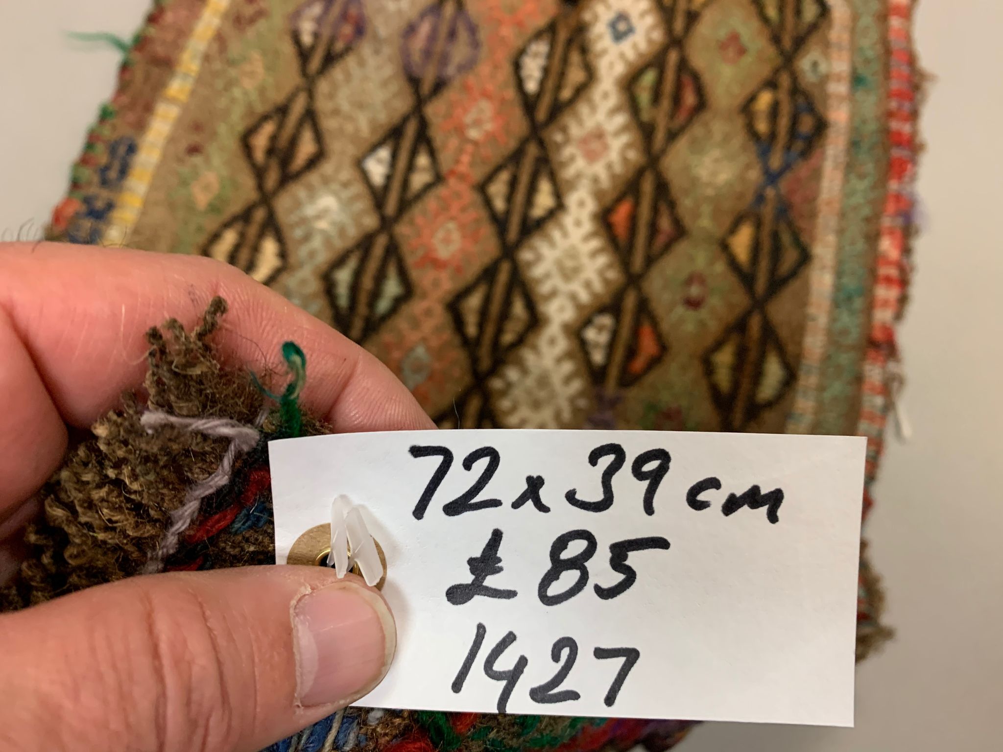 Turkish Kilim 72x39 cm