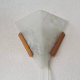 Glass wall lamp, 1980s