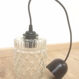 Chiseled glass suspension