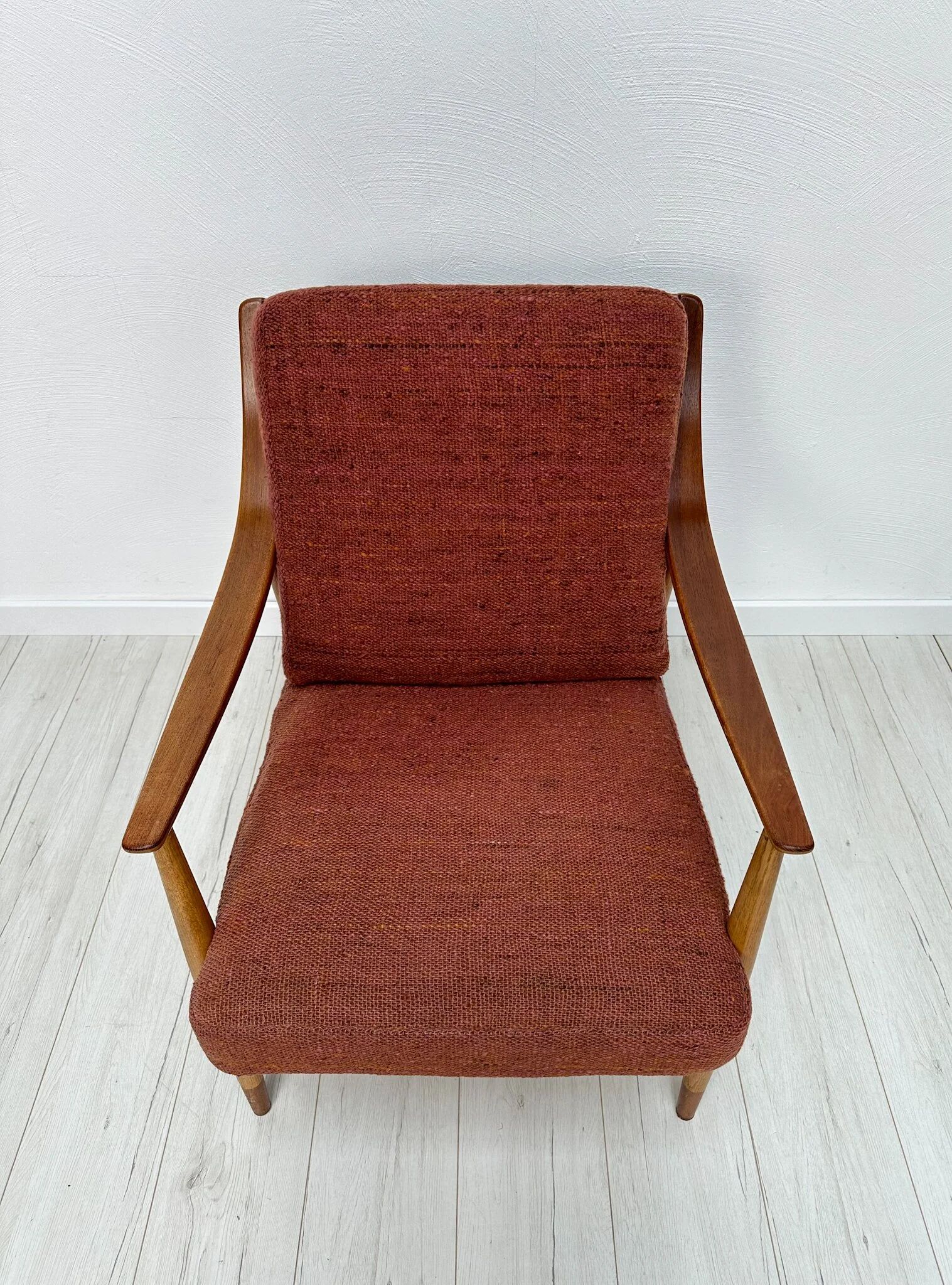 1950s Vintage Danish Oak Armchair FD 145 by Peter Hvidt & Orla Mølgaard Nielsen