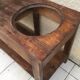 Old solid wood counter