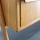 1960s Czechoslovakian Maple TV Rack with Drawers and Glass Top