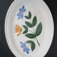 Oval marsh pottery dish