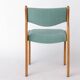 Set of 6 Vintage Beech Dining Chairs Germany 1970s Mid Century Modern