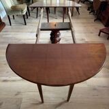 Large antique oval Dutch mahogany table
