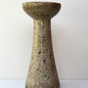 Glazed stoneware vase-candle holder, Alain Blanchard, Poterie du Méjou 1970