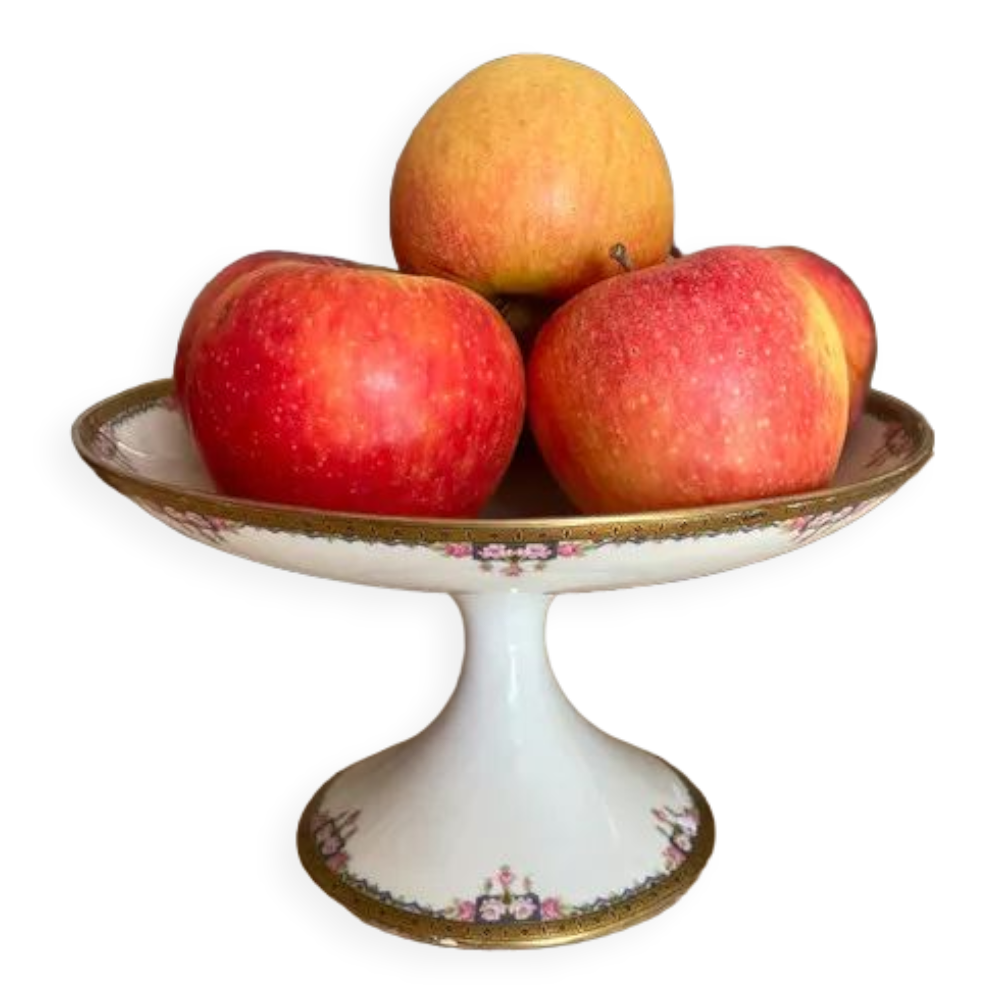 Porcelain fruit cup signed