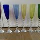 Set of 6 champagne flutes "Véga Flutissimo" in tinted crystal —