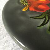 Underside of flat ceramic pink flowers La Roue de Vallauris