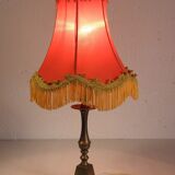 Brass and fabric table lamp