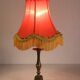 Brass and fabric table lamp
