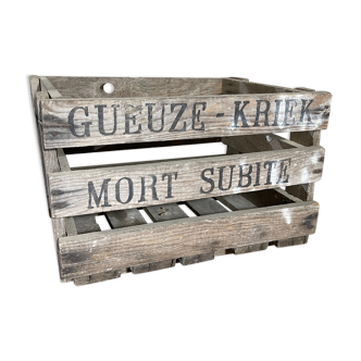 Vintage wooden case Mort Subite