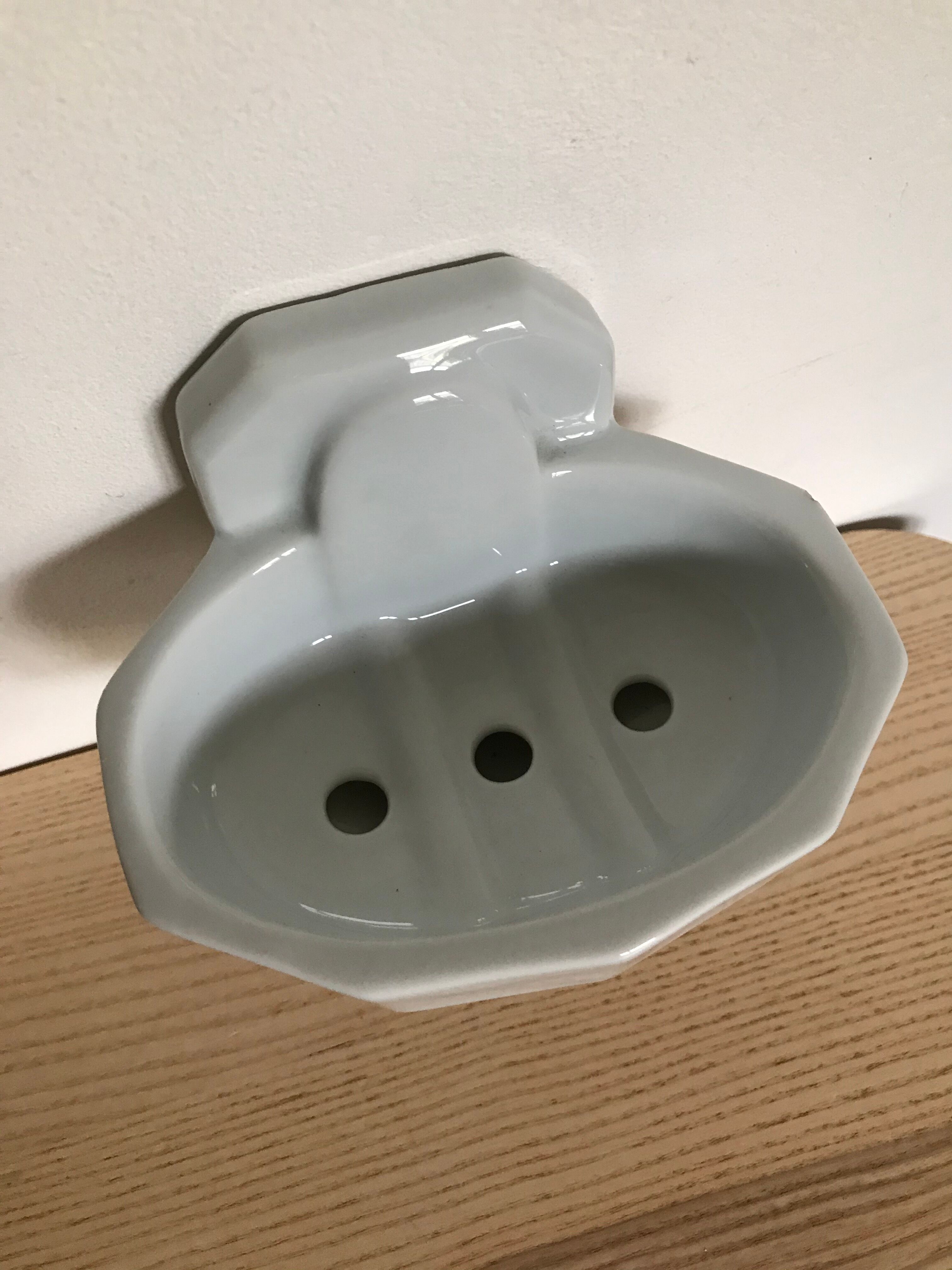 Porcelain soap holder