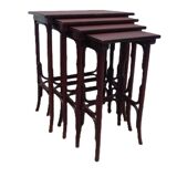 Four Thonet nesting tables.