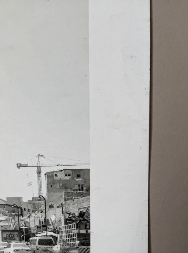 Ancienne photographie '' l'horloge de Yaffo'' noir et blanc papier numéroté