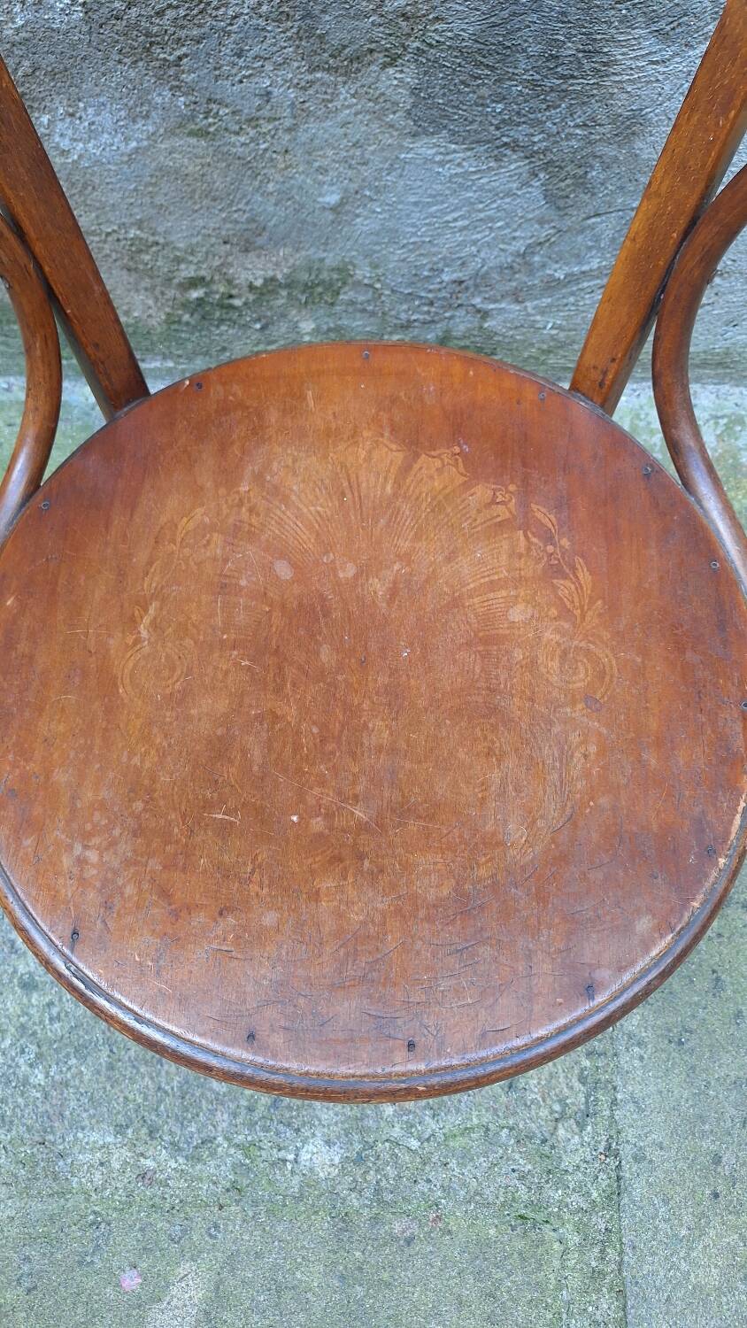 Fauteuil de nourrice en bois courbé début XXème