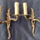 Paire d appliques en bronze style Louis XV